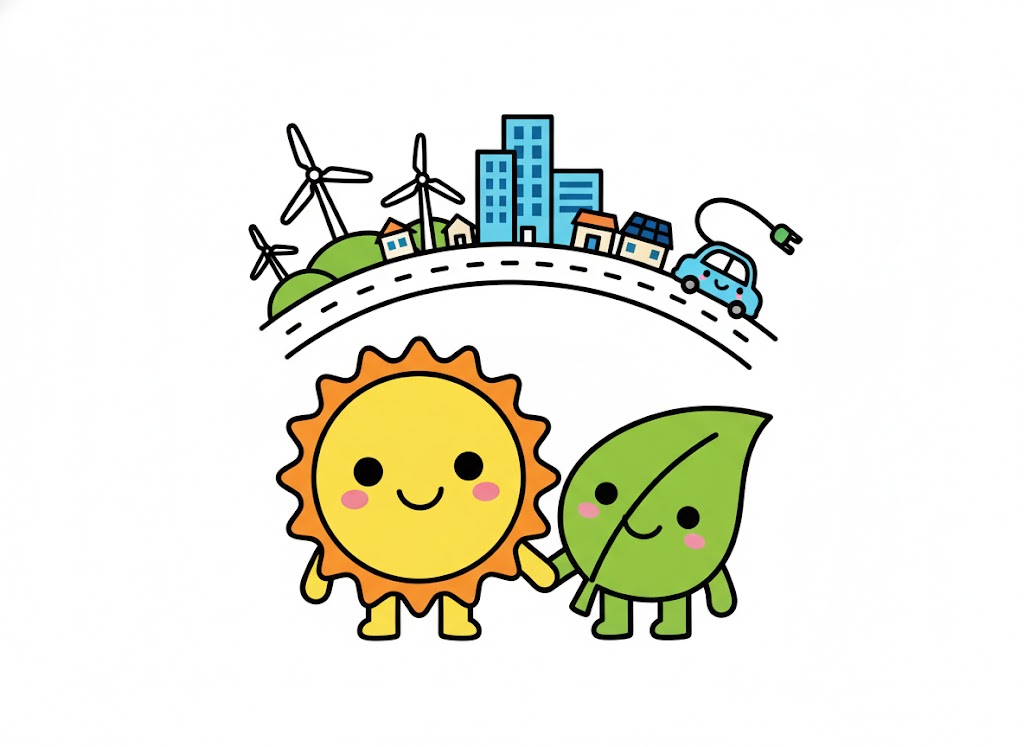 🐣LEDと脱炭素化の関係について学びました。