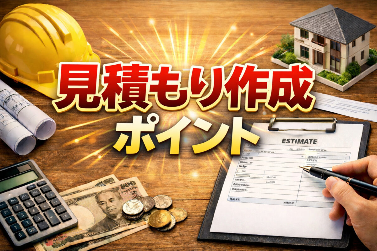 【見積の作成方法】知らないと損する見積作成の落とし穴～工事業経営者向けに徹底解説！～