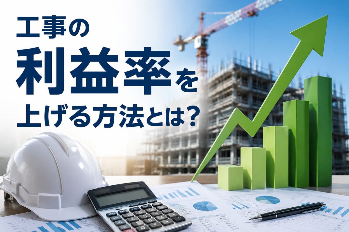 工事の利益率を上げる方法とは？建設業で利益を確保するための具体策を解説