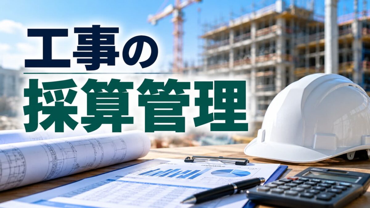 工事の採算管理方法とは？利益を確保するための手順と改善ポイントを解説