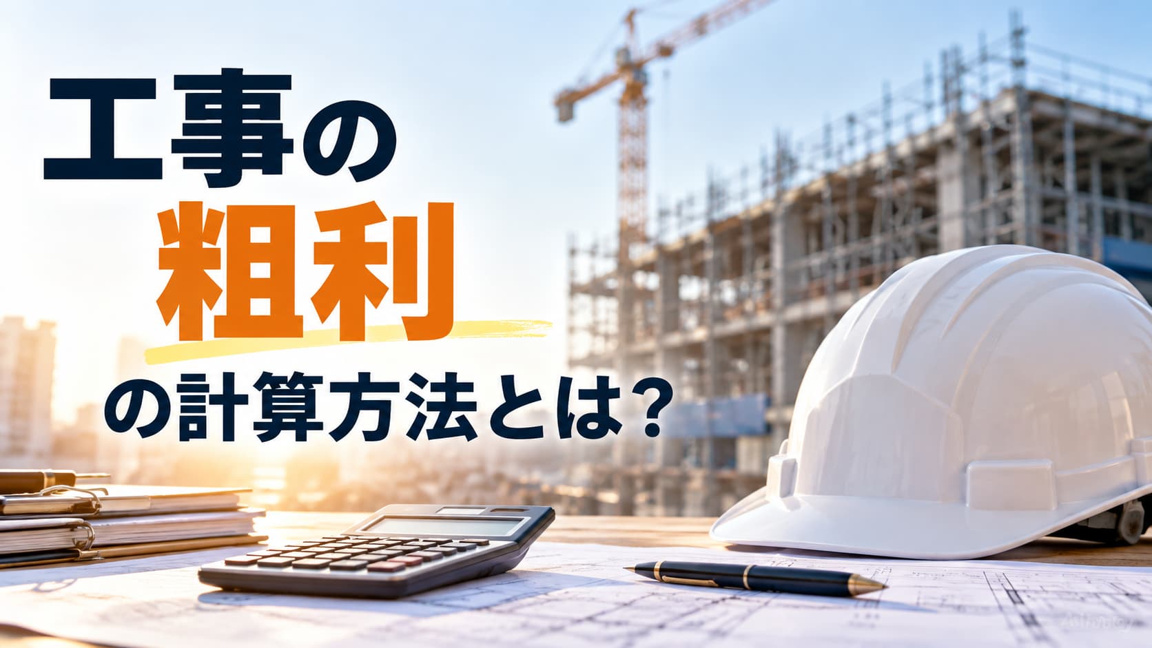 工事の粗利の計算方法とは？工事原価に含める費用や利益管理のポイントを解説